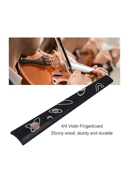 4/4 Keman Klavye, Abanoz Ahşap Klavye Değiştirme, Yaylı Çalgılar Için Keman Parmak Plakası Uyumu, Standart Boyut modelleri