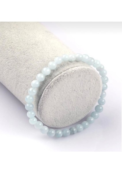 Akuamarin Doğal Taş Bileklik 6 mm