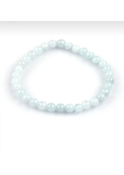 Akuamarin Doğal Taş Bileklik 6 mm fiyatları