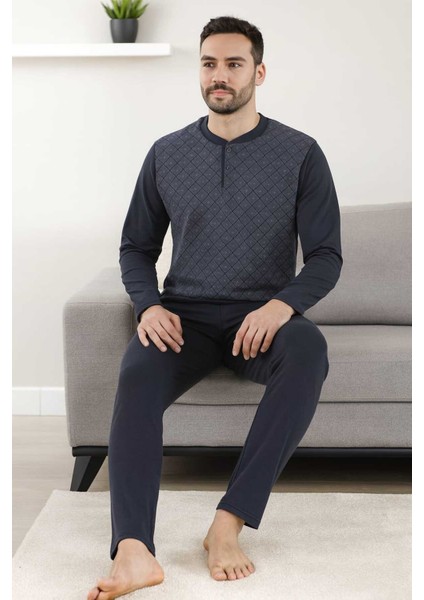 Erkek Pijama Takımı %100 Pamuk