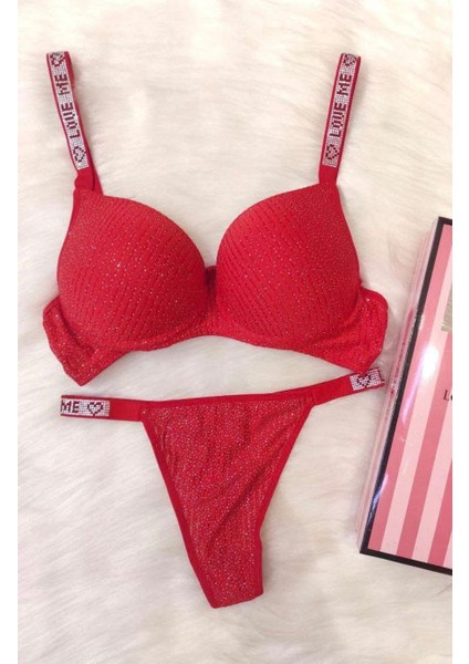 Destekli Taşlı Sütyen Takımı fiyatları