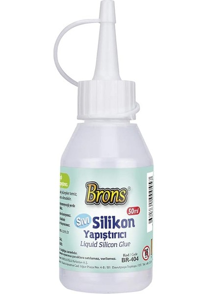 BR-404 Sıvı Silikon Yapıştırıcı, 50 Gram