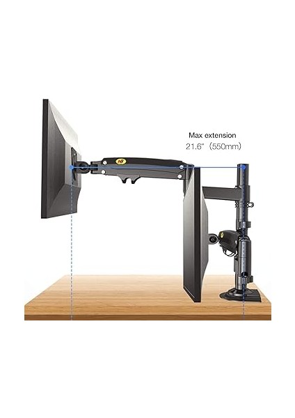 Bayou Nb H180 Amortisörlü Profosyonel 22-35 Inch Monitör Standı 2026 Versiyon fiyatları