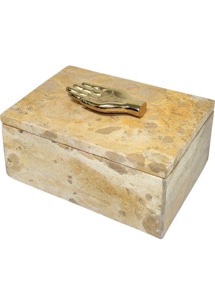 Mermer Gold El Figürlü Dekoratif Kutu indirimleri