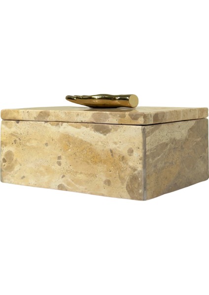 Mermer Gold El Figürlü Dekoratif Kutu