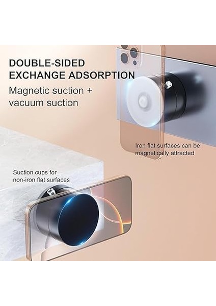 JS02 Asla Bırakmayan Kilit Vakum Ile Tutucunun Düşmesine Son !!!! Süper Mıknatıslar Ile Harika Tutuş Bütün Cep Telefonları Navigasyonlar ve Tabletler Için Araç Tutucu Masaüstü Stand (Siyah) fırsatları