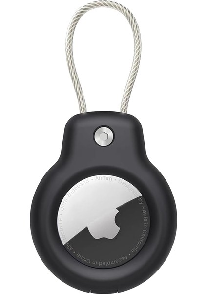 Buff Tagsafe Rope Steel Taşınabilir Anahtarlık Kaybolmaya Karşı Güvenli Metal Halat ile Asılabilir Airtag Kılıf