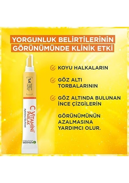 C Vitamini Parlak Aydınlatıcı Göz Kremi modelleri