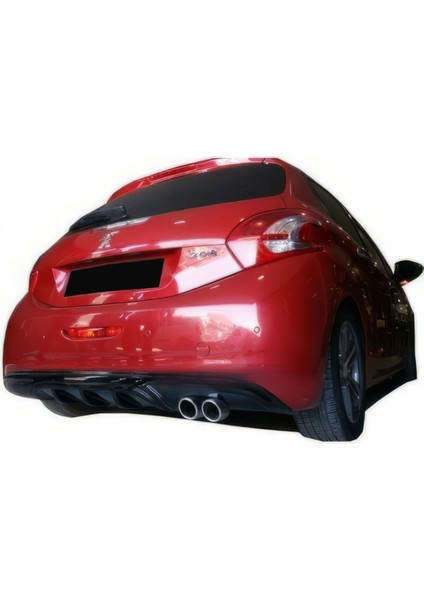 208 Uyumlu Custom Difüzör 2012-2019 (Plastik) Parlak Siyah modelleri