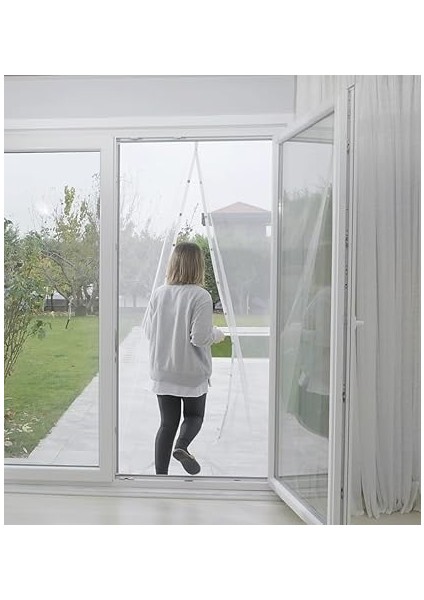 Luas Mıknatıslı Kapı Sinekliği, Sinek Böcek Tutucu, Beyaz Tül Sineklik, Sivrisinek Ağı, Balkon Kapısı, Sürgülü Kapı, Teras Kapısı Için Mıknatıslı Perde 90 cm fiyatları