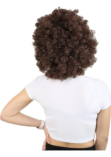 Animasyon Parti ve Palyaço Peruğu - Kahverengi indirimleri