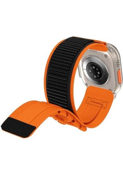 Ile Uyumlu 42MM Krd-99 Hasır Kordon Turuncu fiyatları