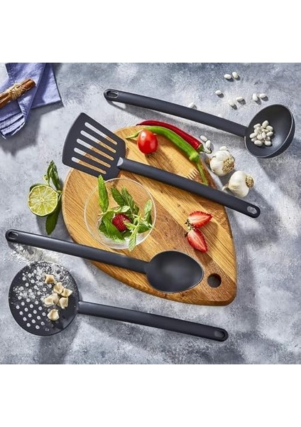 4'lü Yanmaz Yapışmaz Teflon Kaplama Mutfak Seti - Kepçe, Kevgir, Spatula ve Kaşık Seti fiyatları