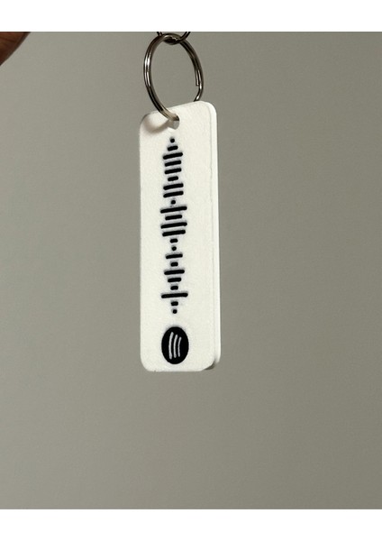 Özel Tasarım Spotify Şarkı Müzik Temalı Barkodlu Anahtarlık modelleri