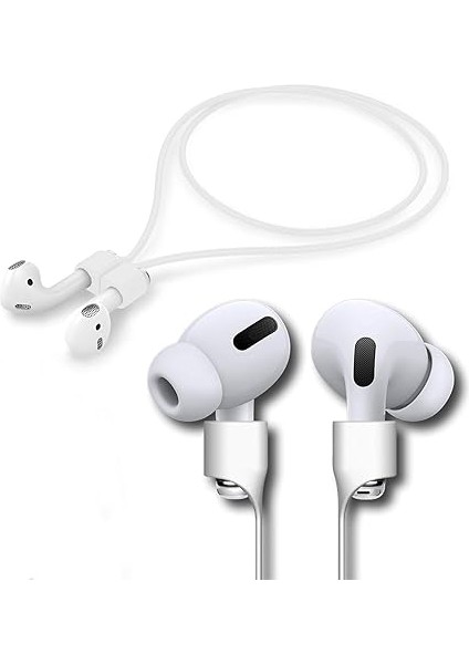 Airpods ile Uyumlu Kulaklık Askısı Boyunluk Aparatı Mıknatıslı Airpods Uyumlu Kulaklık Askısı (Beyaz) fiyatları