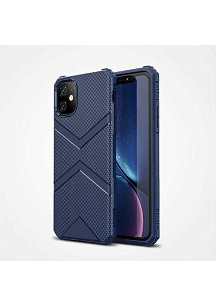 11 ile Uyumlu Için Hank Silikon Cep Telefonu Kılıfı, Lacivert