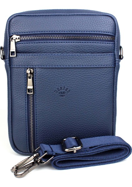 Erkek Lacivert Askılı Postacı Çanta Omuz Çantası