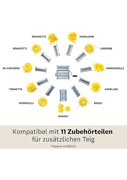 Atlas Makarna Makinesi, Paslanmaz Çelik, Alüminyum, 40 x 30 x 20 Cm, Gümüş indirimleri