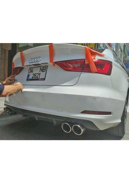 Audi A3 S3 2013-2016 Sedan Difüzör (Plastik) Parlak Siyah fırsatları