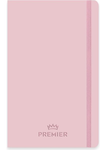 9X14 80 Yaprak Çizgili Ciltli Premier Defter - Pembe