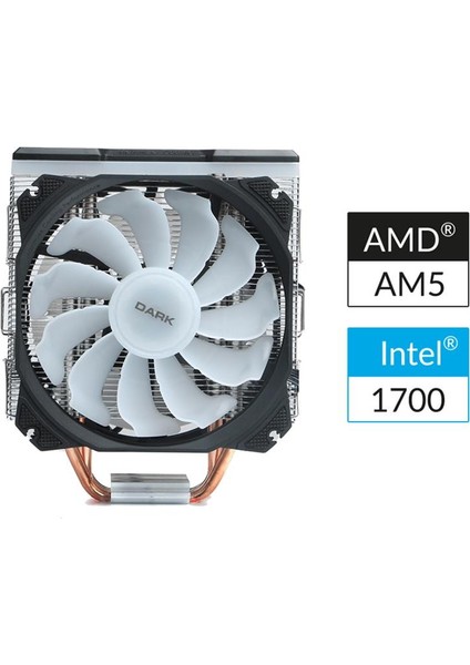 Dark Freezer X129 DKCCX129 2xaddresseble Rgb LED Fanlı Kule Tipi Soğutucu fiyatları