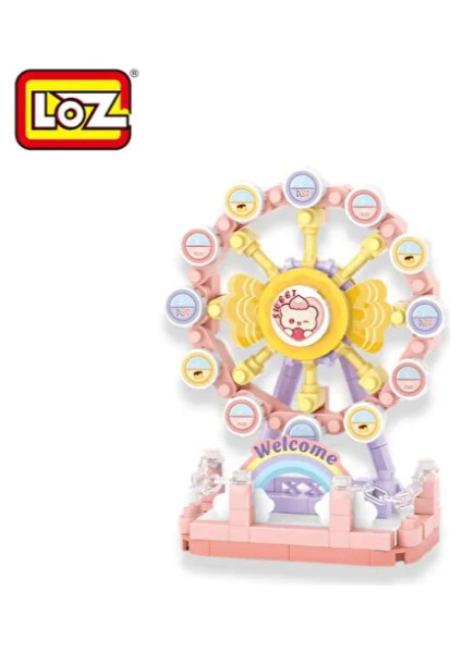 Hareket Eden Lunapark Serisi Mikro Bloklar - Dönme Dolap 140 Parça 10+ Yaş - Lunapark Maketi