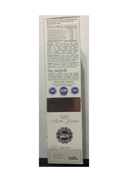 Novlex Women’s Balance Hayıt, Civanperçemi, Gilaburu, At Kuyruğu (Kırkkilit), Karayılan Otu, Testere Dişli Aslan Pençesi ve Piperin Ekstraktı (Ekstre) Içeren Sıvı Takviye Edici Gıda 250 ml modelleri