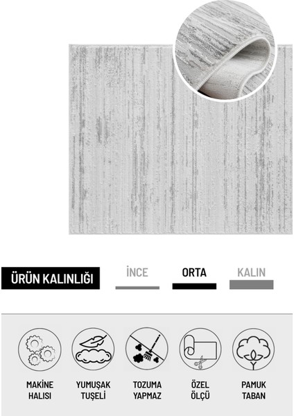 Gri Pamuk Taban Modern Desen Özel Ölçü Salon Koridor Çocuk Antre Oturma Odası Halı Yolluk fırsatları