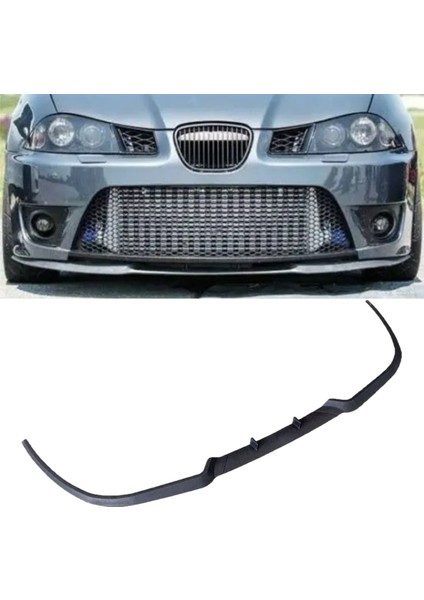 Seat Ibiza Mk4 6l Uyumlu Evrensel Universal 3 Parça Cupra Kupra Ön Ek Tampon Dili Lip Esnek Karlık