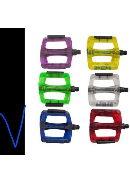 Neco WP601 Geniş Platform Pedal 110 x 100 mm 415 Gram -Mavi