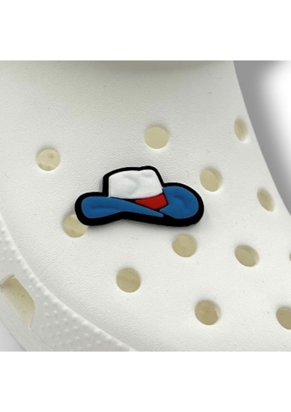 Terlik Süsü ve Aksesuarı , Çanta Süsü – Jibbitz 3D Kovboy Şapkası Figür Aksesuar