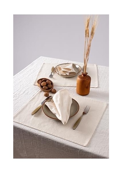 Düz Otantik Servis Setleri (Krem, 8) modelleri