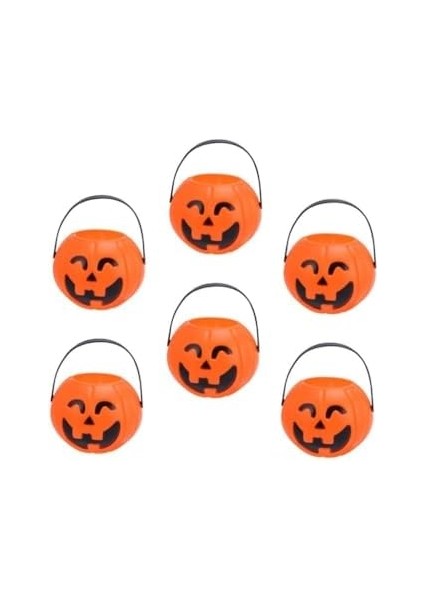 Bayramı Halloween Balkabağı Mini Şeker Kovası 6 Lı fiyatları