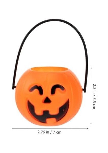 Bayramı Halloween Balkabağı Mini Şeker Kovası 6 Lı modelleri