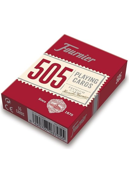 Poker Oyun Kartları Nº 505, Standard Endeks, Kırmızı/mavi