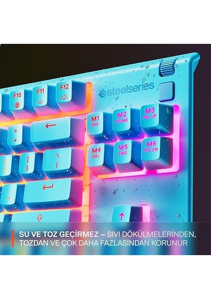 Apex 3 Tkl Rgb Suya ve Toza Dayanıklı Türkçe Gaming Klavye – Mavi fırsatları