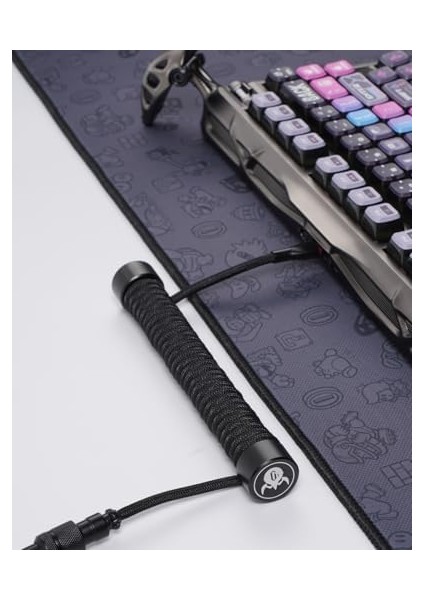 Sarmal Aviator USB To Type-C Mekanik Klavye Uyumlu Oyuncu Kablosu, 1.85M, Siyah modelleri