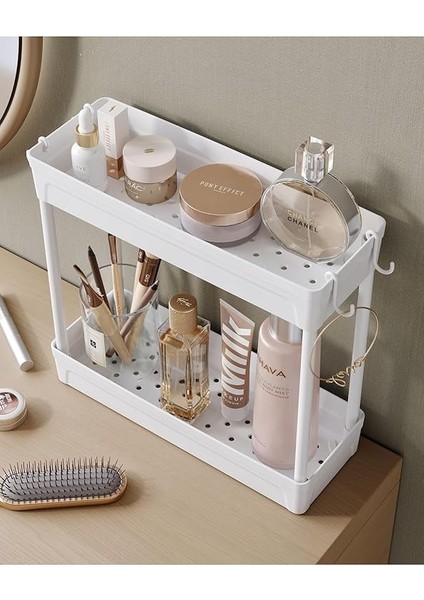 Home Rafata Çok Amaçlı 2 Katlı Evye Altı Düzenleyicisi Askılı Banyo Düzenleyici Dolap Içi Organizer Raf indirimleri