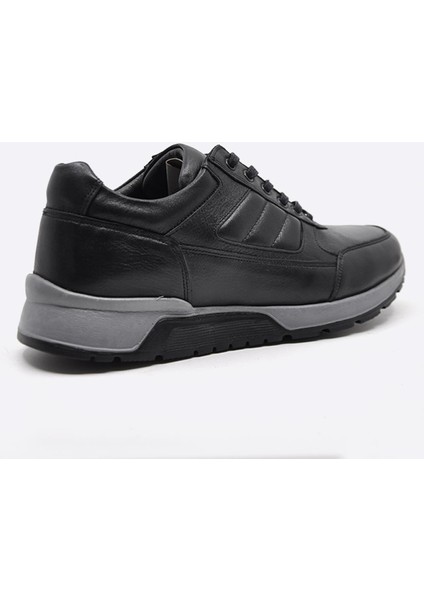 Siyah Hakiki Deri Sneaker Ayakkabı 2720 306 fırsatları