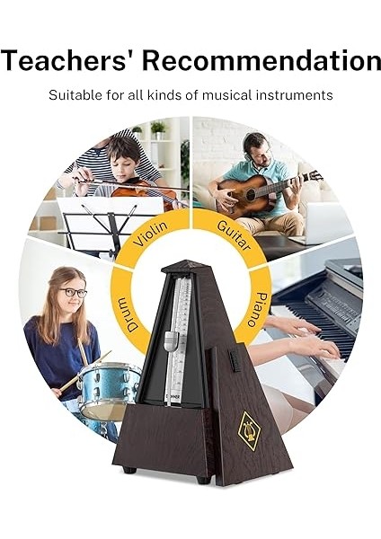 Dpm-1 Müzisyen Plastik Ahşap Için Mekanik Metronom indirimleri