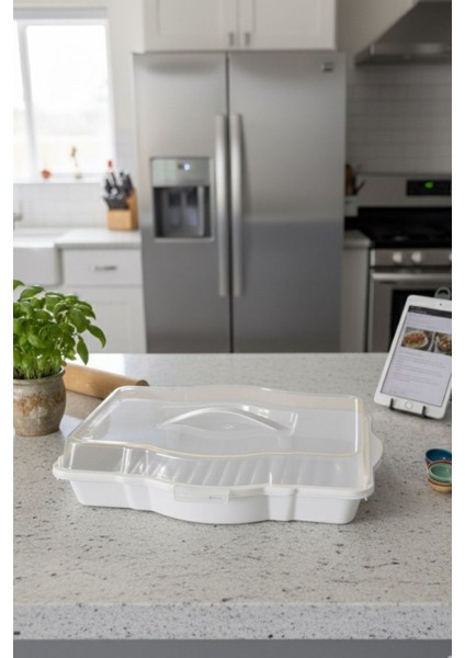 Kek Borcam Taşıma Kabı – Kapaklı Pasta ve Servis Kutusu