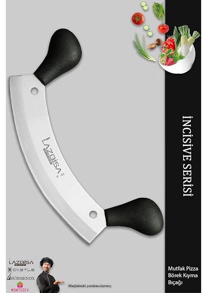 Incisive Serisi Mutfak Bıçak Börek Pizza Pide Bıçağı Kıyma Bıçağı Günlük Kullanım (MFT-531)