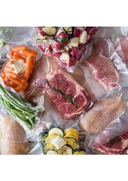 10 Metre (2 Adet 25CM x 5 Metre) Gofrajlı Tırtıklı Rulo Vakum Poşeti 2'li Bobin Vakumlama Folyosu Vakumlu Rul, Bpa Içermez, Tüm Vakumlama Makineleri Için, Kaynatılabilir, Tekrar Kullanılabilir fiyatları