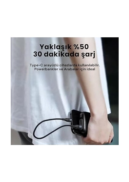 Super Şarj 5A 66W Type-C Şarj Kablosu Kısa Type-C Powerbank Şarj Kablosu Örgü Kopmaz Kablo modelleri