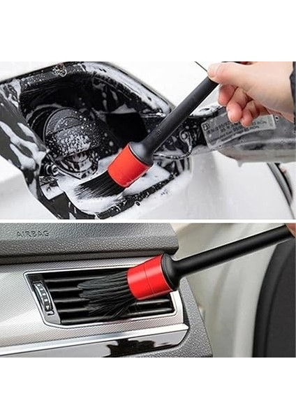 Iç ve Dış Temizlik Için 5+1 Detaylı Araç Oto Temizlik Bakım Fırça Seti Klima Temizlik Fırçası Detaylı Temizlik Seti modelleri