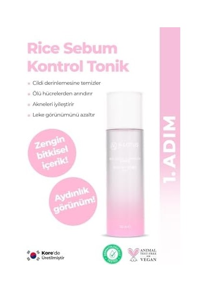 K-Lotus Beauty Siyah Nokta ve Karşıtı Bitkisel Içerikli Cilt Bakım Seti