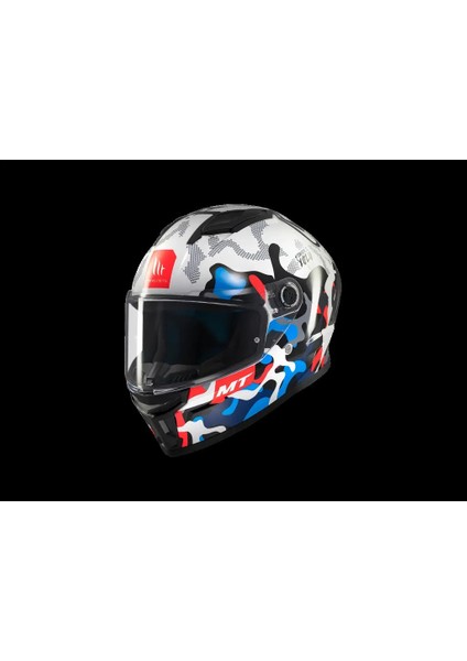 Kask mt Stınger Yozu A7 Parlak Mavi/beyaz