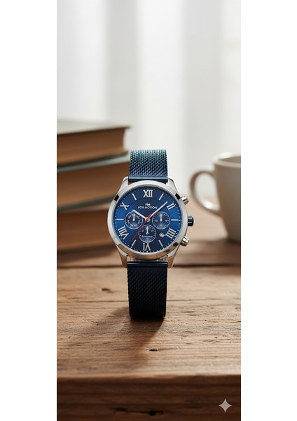 Erkek Kol Saati Gümüş(Silver) Renk, Mavi Kadran - Şık Hasır Kordon, 2 Yıl Garantili fiyatları