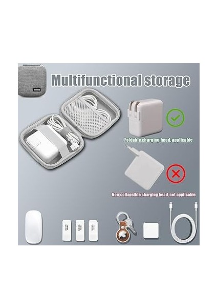 MacBook Air/pro Şarj Cihazı Için Saklama Çantası, Dizüstü Bilgisayar Aksesuarı Saklama Çantası, Küçük Saklama Kutusu, Magic Mouse/usb-Flash Bellek/güç Kablosu/kulaklık Için, Toz Geçirmez ve fiyatları