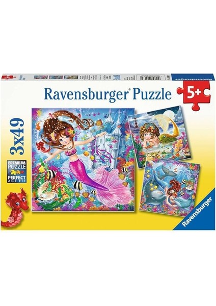 3X49 Parça Yapboz Wd Mermaid